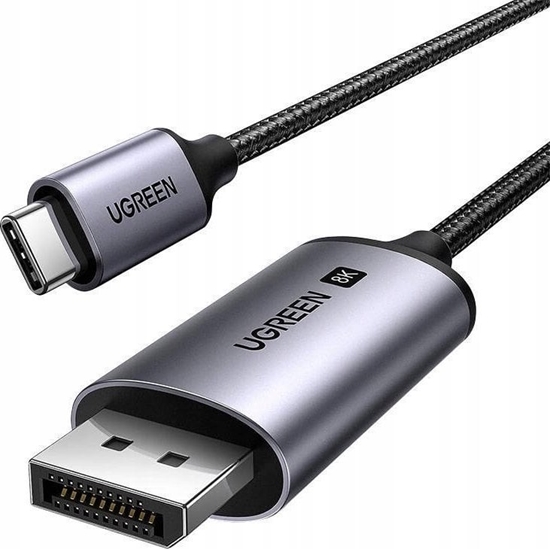 Изображение Kabel USB Ugreen USB-C - DisplayPort 1 m Czarny (6941876221578)