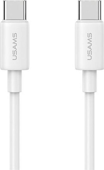 Изображение Kabel USB Usams USB-C - USB-C 1 m Biay (6958444909998)