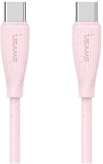Picture of Kabel USB Usams USB-C - USB-C 1 m Róowy (USA1269)