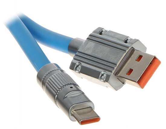 Picture of Kabel USB USB-A - USB-C 2 m Niebieski (USB-W-C/USB-W-2M/BLUE)