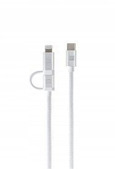 Picture of Kabel USB USB-C - USB-C + Lightning 2 m Biay (ERPW2CL200-WH)