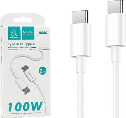 Изображение Kabel USB Vega KABEL USB TYP-C DO TYP-C PD USB-C 3,6A DENMEN BIAY 2M D65 100W>