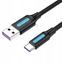 Attēls no Kabel USB Vention USB-A - USB-C 1 m Czarny (6922794749504)