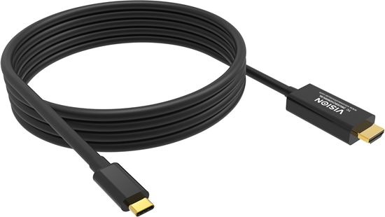 Picture of Kabel USB Vision USB-C - HDMI 2 m Czarny (TC 2MUSBCHDMI8K/BL)