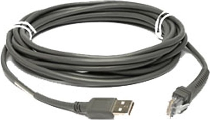 Attēls no Kabel USB Zebra Zebra USB Cable: Series A kabel USB 4,5 m USB A Szary