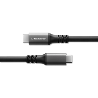 Изображение Kabel USB4 Ultra-Fast | USB-C PD 240W | Thunderbolt 3/4 | 4K |   40Gb/s | 1m | Czarny