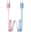 Изображение Kabel USB Usams USB-C - Lightning 1.2 m Róowy (USA1310)