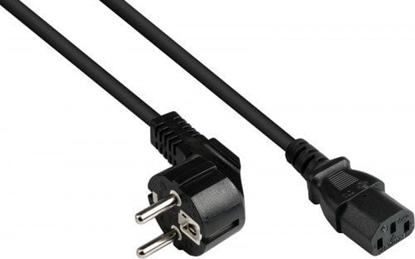 Attēls no Kabel zasilajcy Alcasa Alcasa P0130-S075 kabel zasilajce Czarny 7,5 m Wtyczka zasilajca typu E+F C13 panel