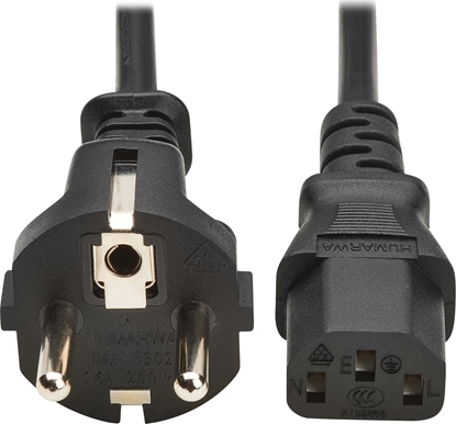 Attēls no Kabel zasilajcy Eaton Eaton P054-03M-EU kabel zasilajce Czarny 3 m CEE7/7 IEC C13