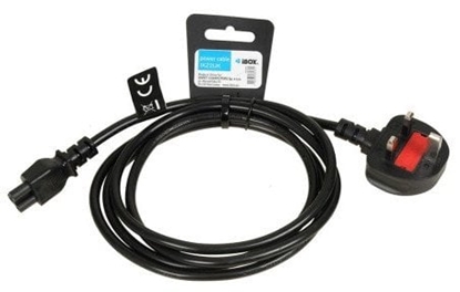 Picture of KABEL ZASILAJCY I-BOX DO NOTEBOOKÓW (KONICZYNKA) VDE 3X0 75MM MIED WTYCZKA UK