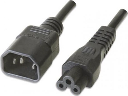 Picture of Kabel zasilajcy Manhattan Manhattan Przeduacz kabla zasilania C14 na C5 F/M 1.8m czarny