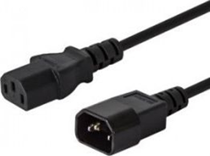 Attēls no Kabel zasilajcy Savio Przeduacz kabla zasilajcego C13/C14 CL-99 1,2m, wielopak 10 szt.-SAVIO CL-99Z