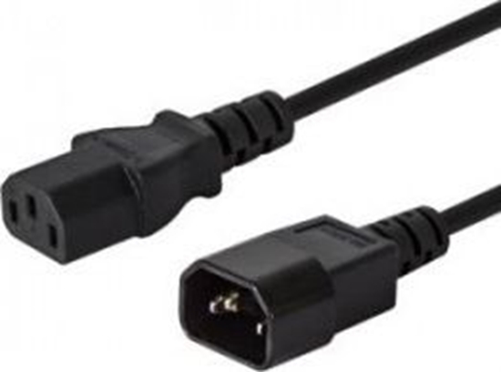 Picture of Kabel zasilajcy Savio Przeduacz kabla zasilajcego C13/C14 CL-99 1,2m, wielopak 10 szt.-SAVIO CL-99Z