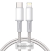 Picture of Kabelis Baseus Density USB-C - Lightning 1m Balts