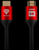 Picture of Kabelis Genesis HDMI Male - HDMI Male 3m 8K  PS4 / PS5 Red