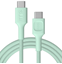 Attēls no Kabelis Green Cell PowerStream USB Type-C Male - USB Type-C Male 100W Mint Green 2m 
