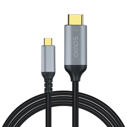 Attēls no Kabelis SAVIO USB-C – HDMI 2.0B 3m