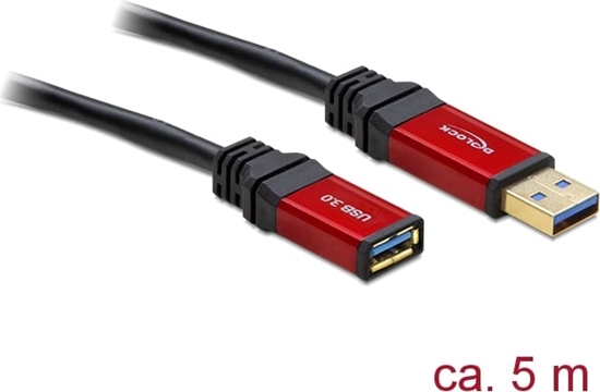 Изображение Kabelis USB3.0, AM  >  AF, 5.0m, Premium, Delock