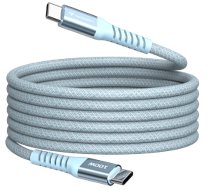 Picture of Kabelis Verbatim Sync & Charge Magnetic Type-C  100W 120cm Blue