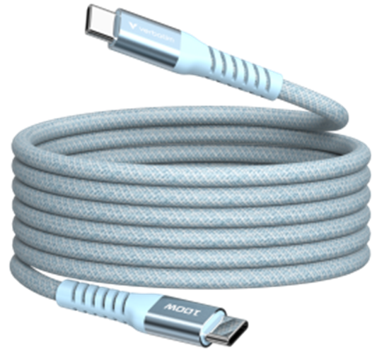 Picture of Kabelis Verbatim Sync & Charge Magnetic Type-C  100W 120cm Blue