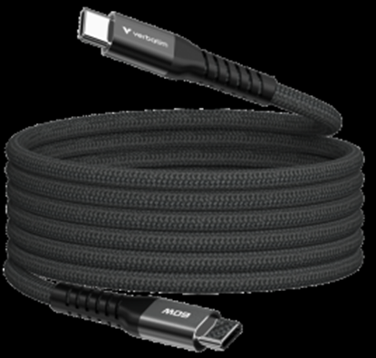 Attēls no Kabelis Verbatim Sync & Charge Magnetic Type-C  60W 120cm Black