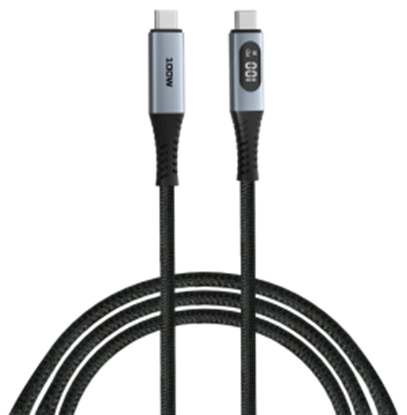 Picture of Kabelis Verbatim Sync&Charge Cable with Power Display 100W 120cm