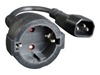 Picture of Kabelis-Pāreja Gembird Power adapter kab C14 input and Schuko output