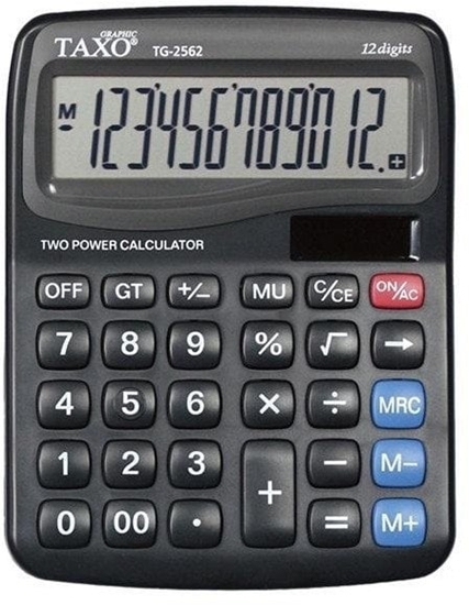 Изображение Kalkulator Titanum Kalkulator Taxo 12-pozycyjny TG-2562 czarny
