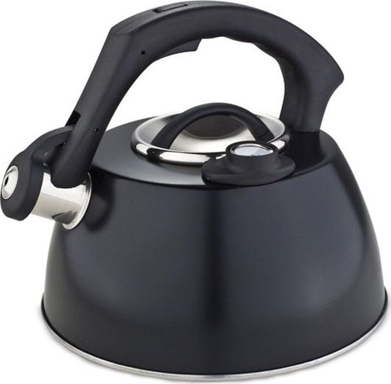 Picture of Kamille Czajnik z gwizdkiem 3L + termometr czarny KM-1077A