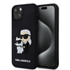Picture of Karl Lagerfeld - Karl Lagerfeld 3D Rubber Karl and Choupette Case for iPhone 13 Black