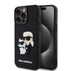 Picture of Karl Lagerfeld - Karl Lagerfeld 3D Rubber Karl and Choupette Case for iPhone 14 Pro Max Black