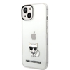 Picture of Karl Lagerfeld - Karl Lagerfeld Choupette Logo Case for iPhone 14 Plus Transparent