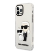 Picture of Karl Lagerfeld - Karl Lagerfeld IML Glitter Karl and Choupette NFT Case for iPhone 12/12 Pro Transparent