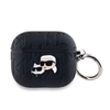 Изображение Karl Lagerfeld - Karl Lagerfeld PU Embossed Karl and Choupette Heads Case for AirPods 3 Black