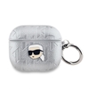 Picture of Karl Lagerfeld - Karl Lagerfeld PU Embossed Karl Head Case for AirPods 3 Silver