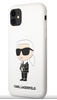 Picture of Karl Lagerfeld Apple iPhone 11 Liquid Silicone Ikonik NFT Case White