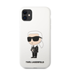 Picture of Karl Lagerfeld Apple iPhone 11 Liquid Silicone Ikonik NFT Case White