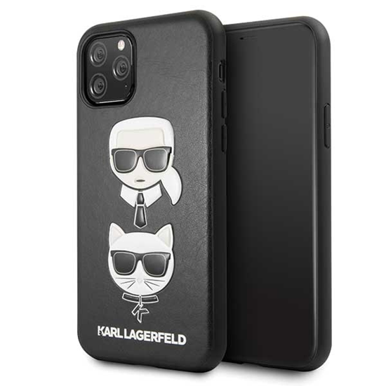 Изображение Karl Lagerfeld Apple iPhone 11 Pro Karl Lagerfeld and Choupette Cover Black