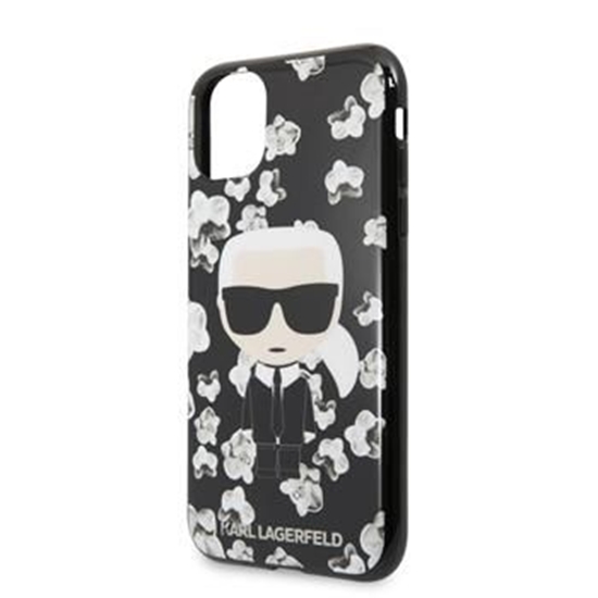 Picture of Karl Lagerfeld Apple iPhone 11 TPU Flower Cover Black