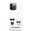 Picture of Karl Lagerfeld Apple iPhone 13 Pro Choupette Liquid Silicone Case White