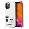 Picture of Karl Lagerfeld Apple iPhone 13 Pro Choupette Liquid Silicone Case White