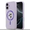 Picture of Karl Lagerfeld Liquid Silicone Karl and Choupette MagSafe Case for iPhone 17 / purple