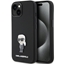 Attēls no Karl Lagerfeld Apple Karl Lagerfeld Silicone Ikonik Metal Pin case for iPhone 15 - black