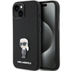 Picture of Karl Lagerfeld Apple Karl Lagerfeld Silicone Ikonik Metal Pin case for iPhone 15 - black