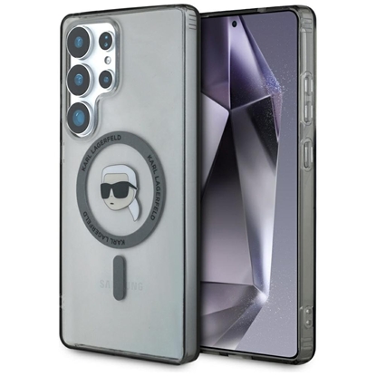 Attēls no Karl Lagerfeld Button Karl Head Printed Logo MagSafe Case for Samsung Galaxy S25 Ultra