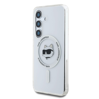 Изображение Karl Lagerfeld IML Choupette Head MagSafe Case for Samsung Galaxy S25+ / Transparent