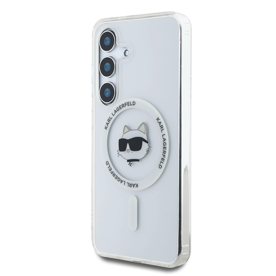 Изображение Karl Lagerfeld IML Choupette Head MagSafe Case for Samsung Galaxy S25+ / Transparent