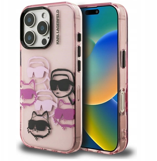 Изображение Karl Lagerfeld IML Multi K&CH Heads Case for Apple iPhone 16 Pro Max