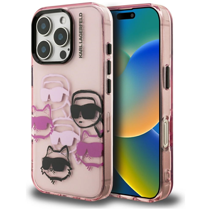 Изображение Karl Lagerfeld IML Multi K&CH Heads Case for Apple iPhone 16 Pro