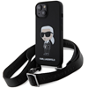 Picture of Karl Lagerfeld Crossbody Silicone Ikonik Back Case for Apple iPhone 15